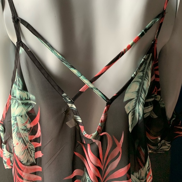 Swimsuit Coverup Beach Wear Sheer Dress Bikini Dress size Large - Picture 3 of 6